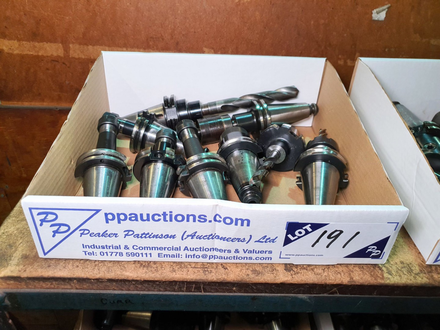 9x various 40int taper tool holders