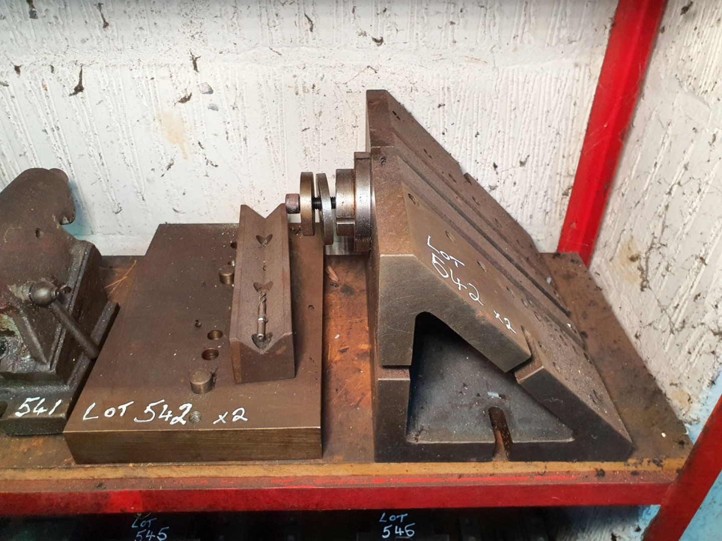 Vee block & CI 12x8" angle plate