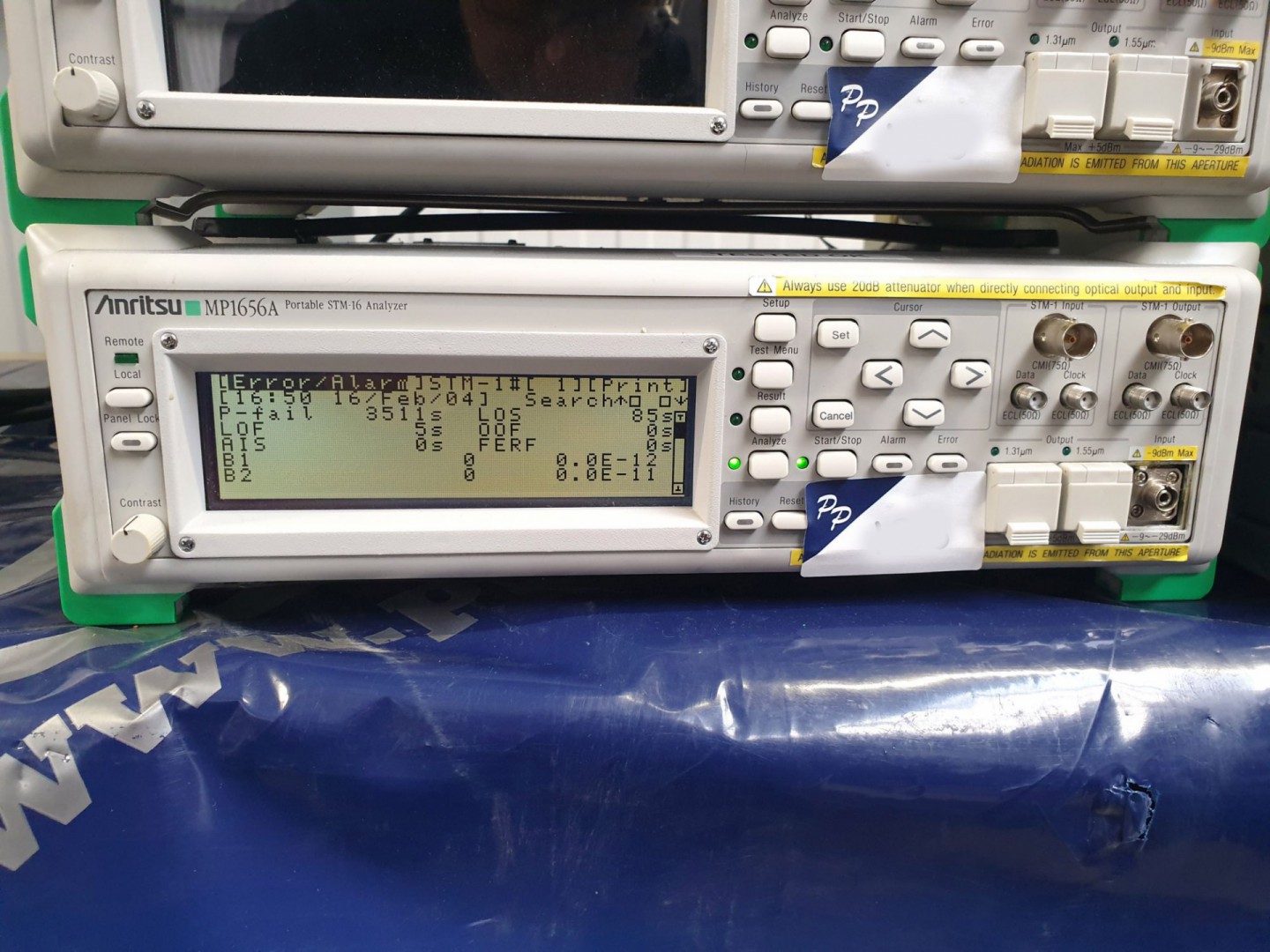 Anritsu MP1656A portable STM-16 analyser, options...