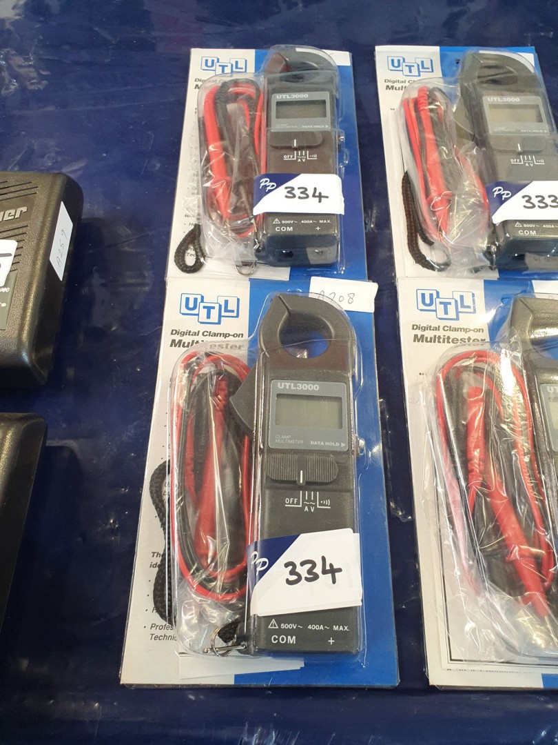 2x UTL 3000 digital clamp on multi-tester/multimet...