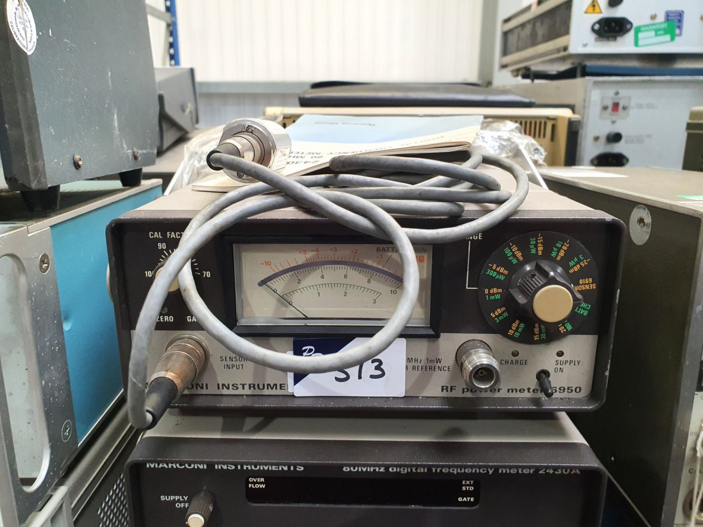 Marconi 6950 power meter with 6910 power sensor &...