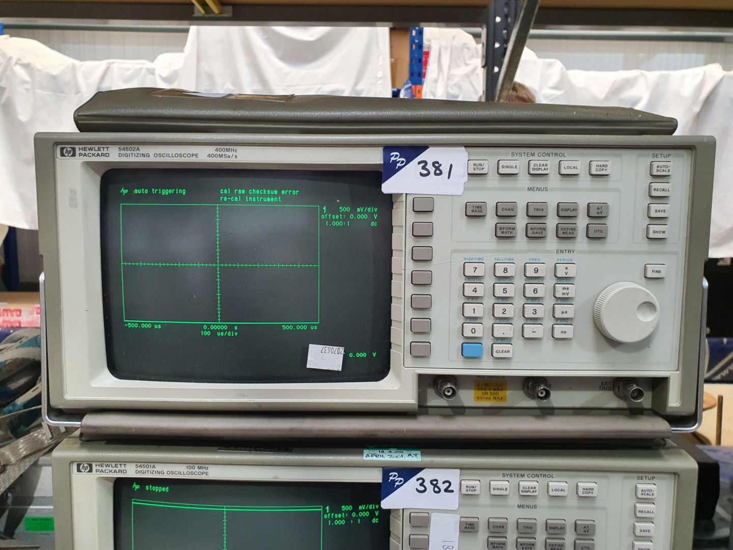 HP 54502A oscilloscope, 400MHz/400MS a/s, dual tra...