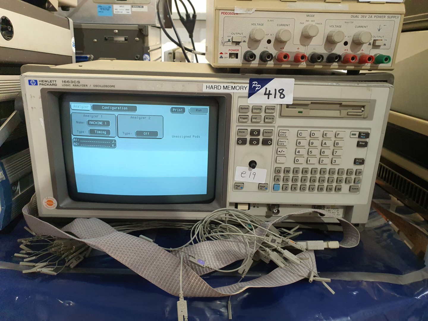 HP1663 CS logic analyser / oscilloscope, 250 MHz 1...