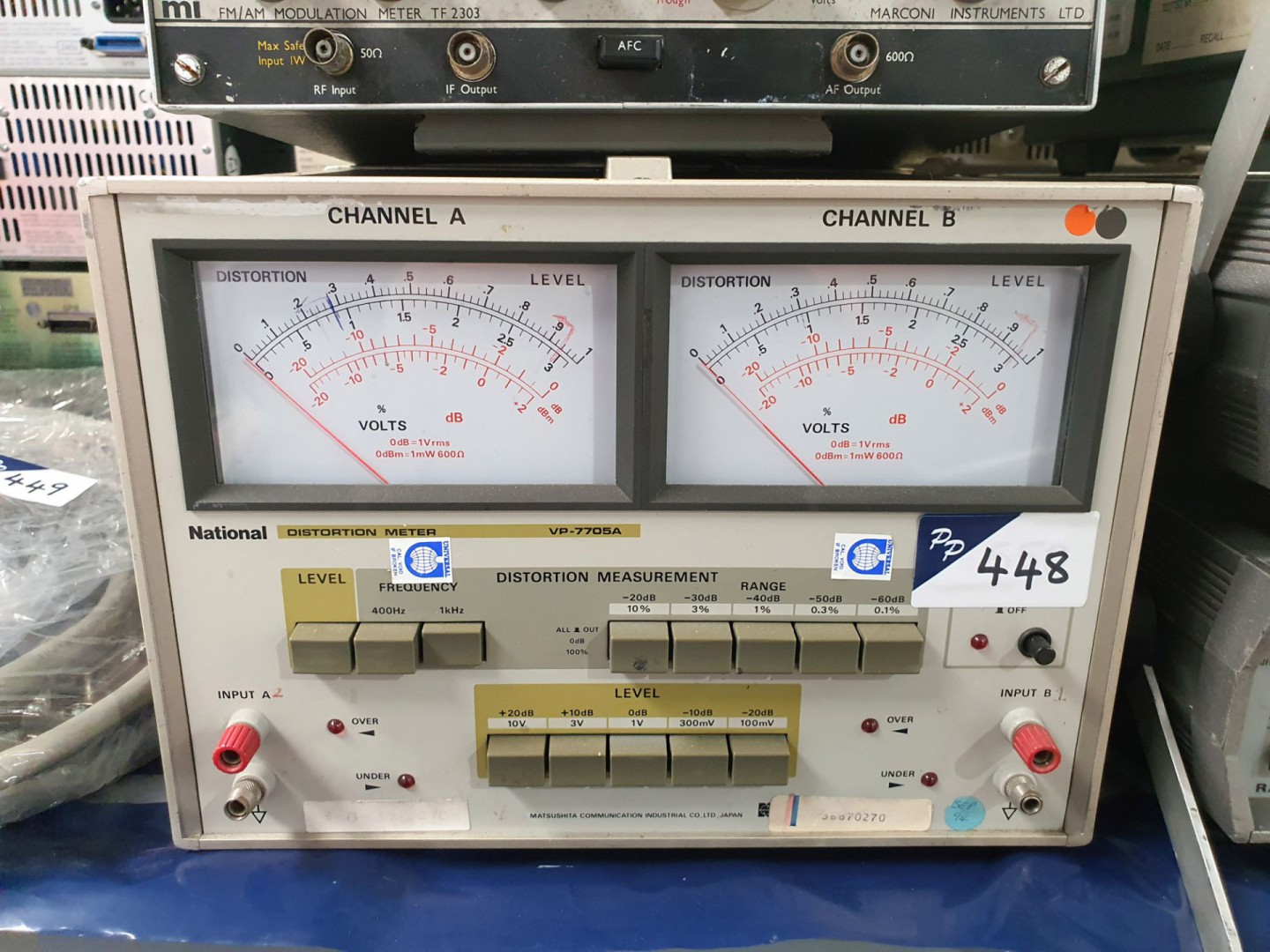 National VP7705A dual channel distortion meter (A9...