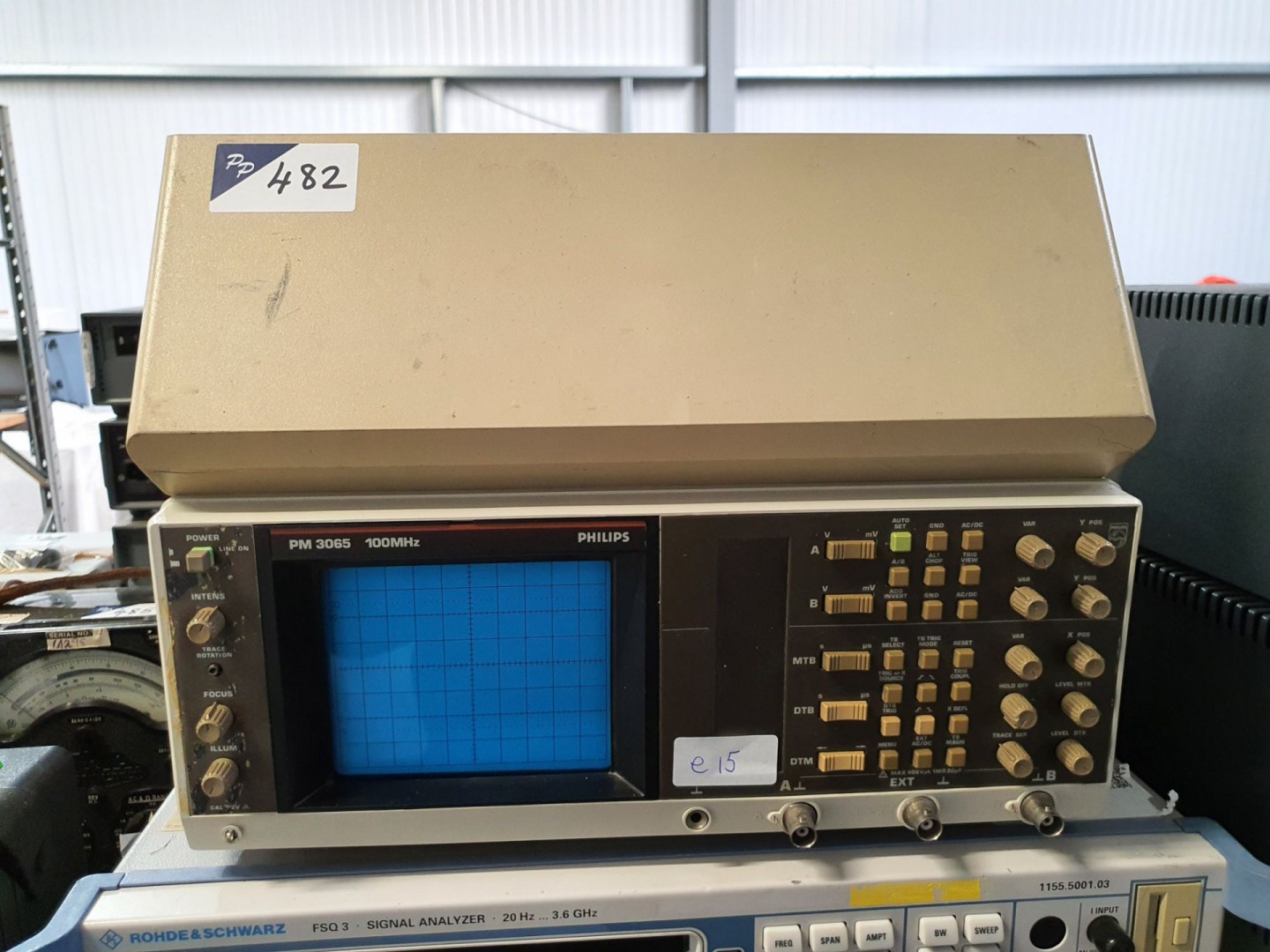 Philips PM3065 scope, DT 100MHz with pouch, manual...