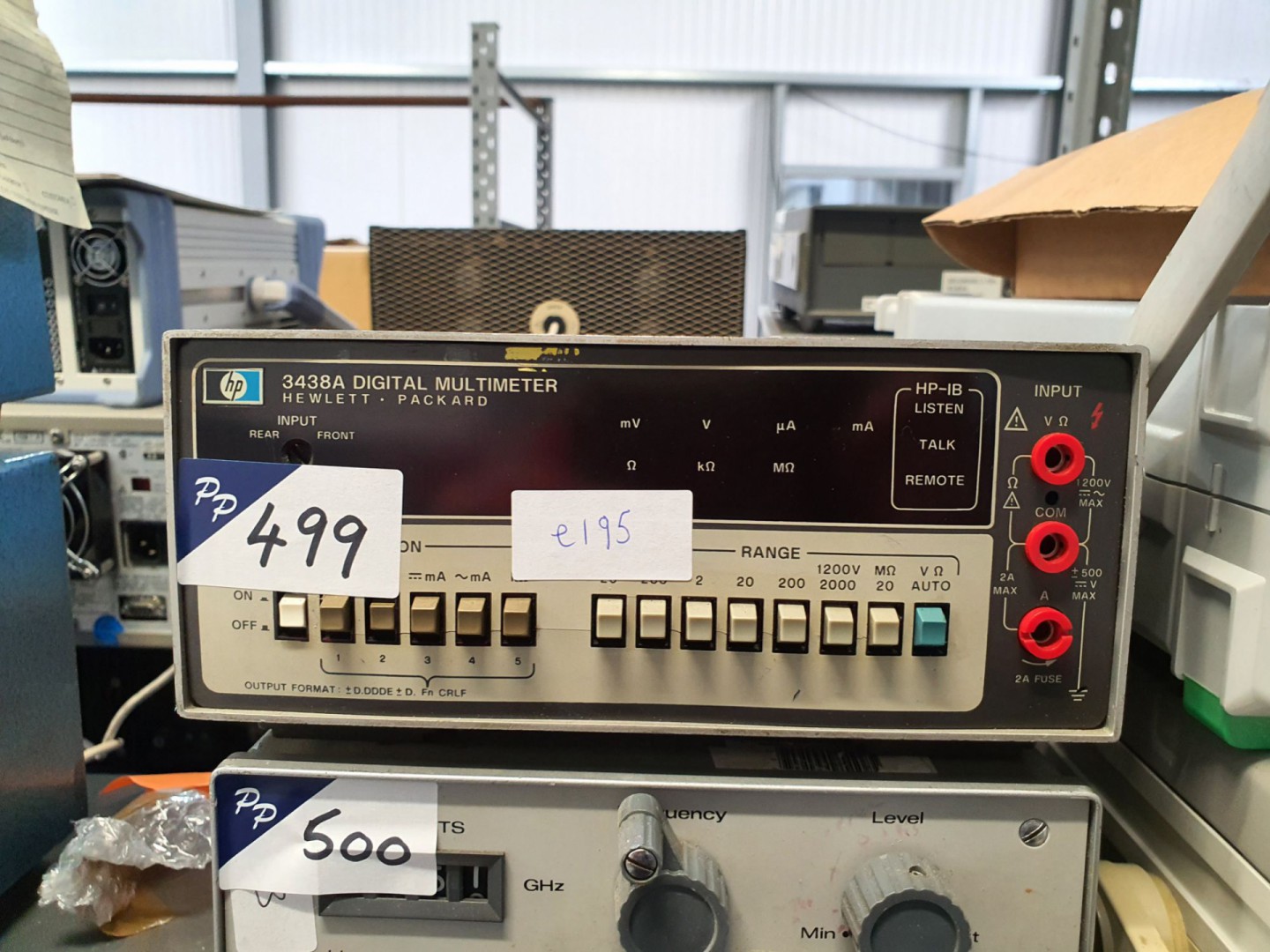 HP 3438 digital multimeter (E195)