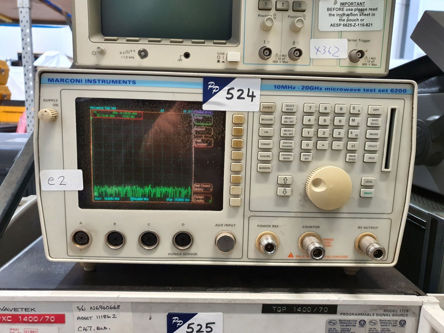 Marconi 6200 microwave test set, 10MHz-20GHz (E2)