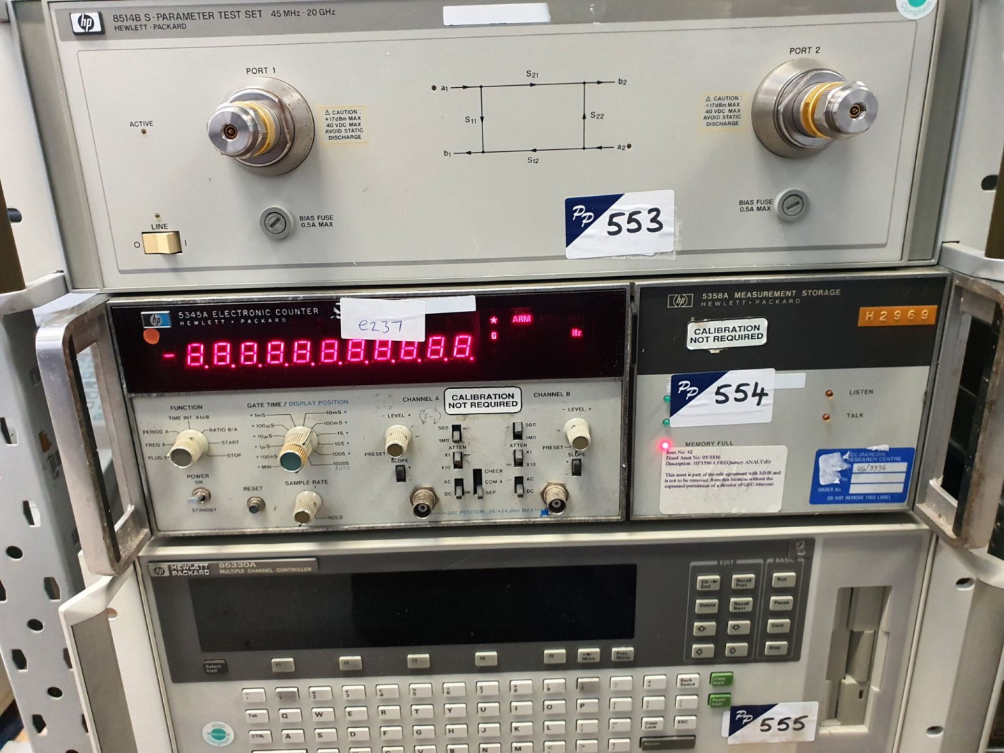 HP 5345A electronic counter with 5358A (E237)