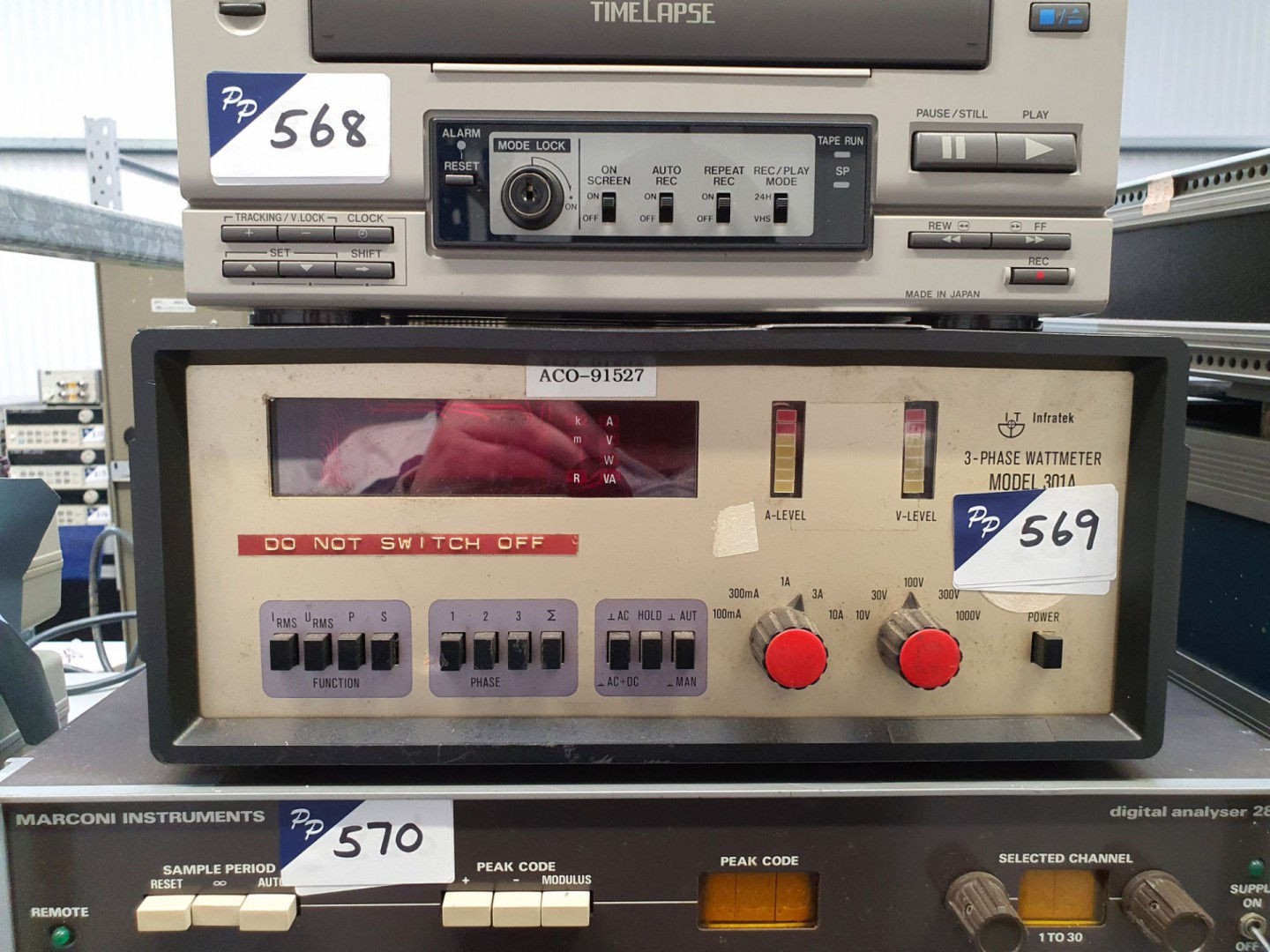 Infratek model 301A 3 phase watt meter (X137)