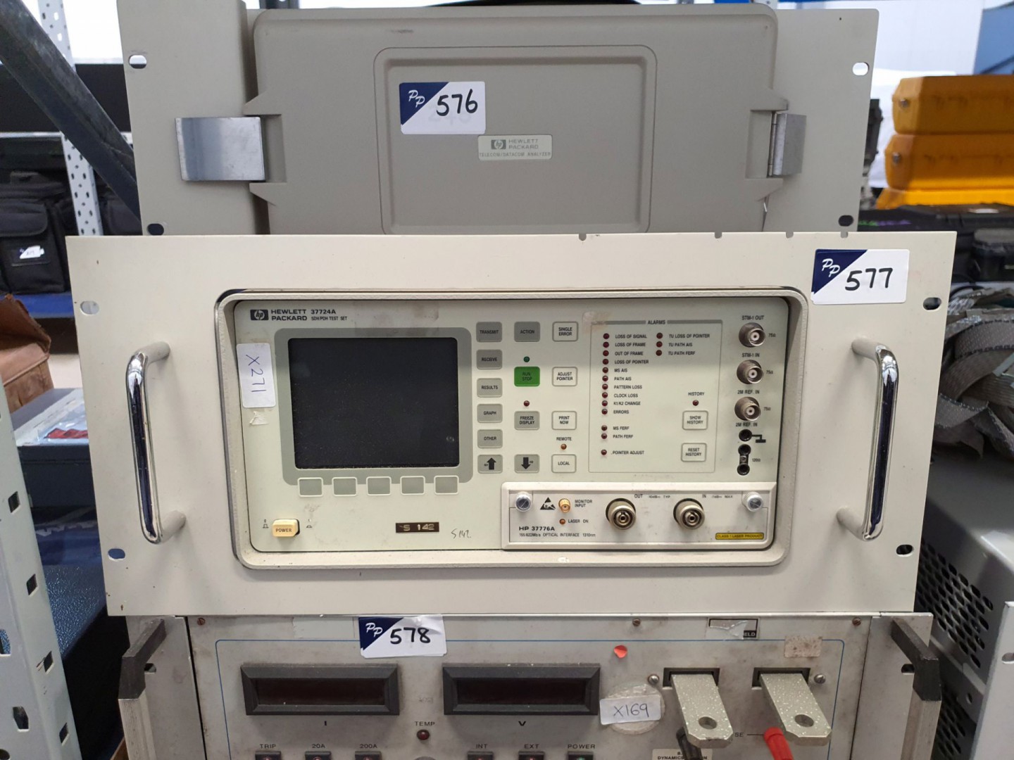 HP 37724A SDH/PDH test set with 37776A optical int...