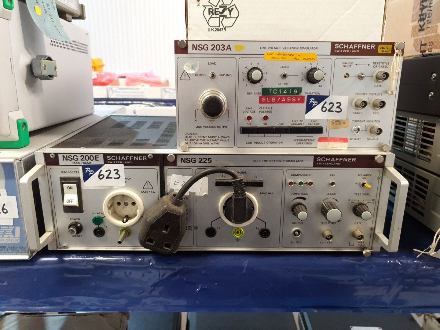 Schaffner NSG mainframe, NSG 225 burst interferenc...