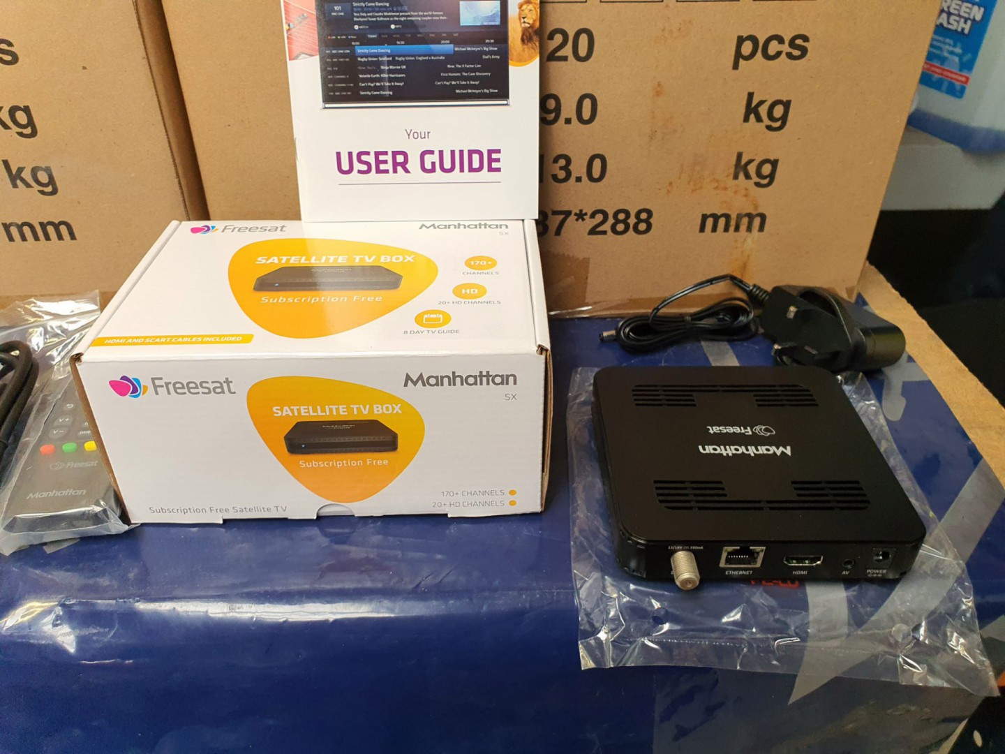 20x Manhattan SX Freesat HD receivers (boxed &...