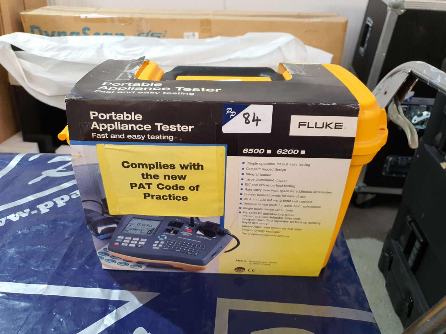 Fluke 6500 PAT tester in case with leads & manual...