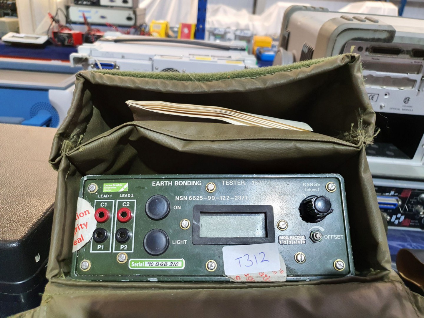 Bradley 1671M earth bonding tester with manual in...