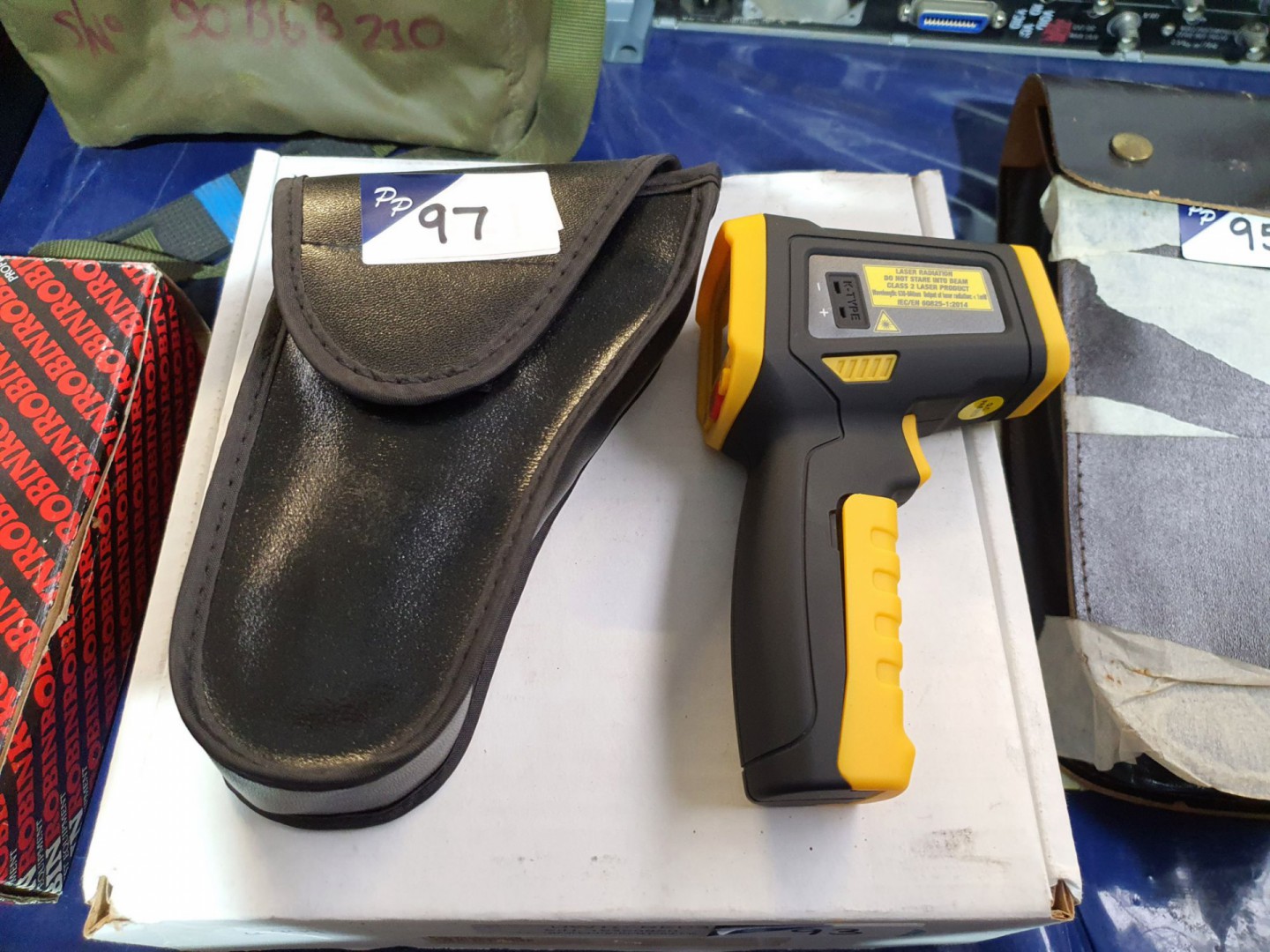 Raptor RAP125 infrared thermometer in padded case...