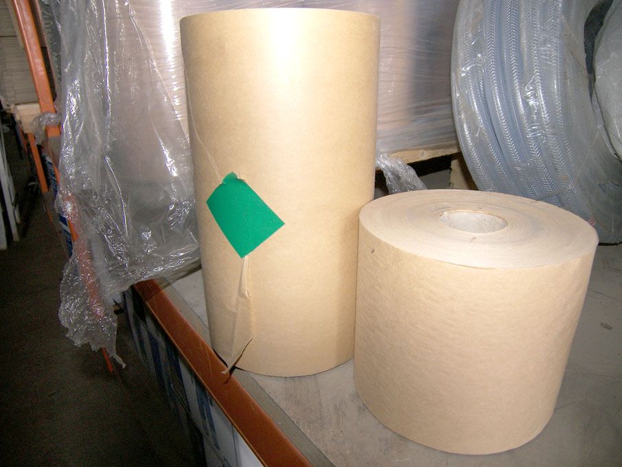 50 rolls 150mm wide brown paper (unused)