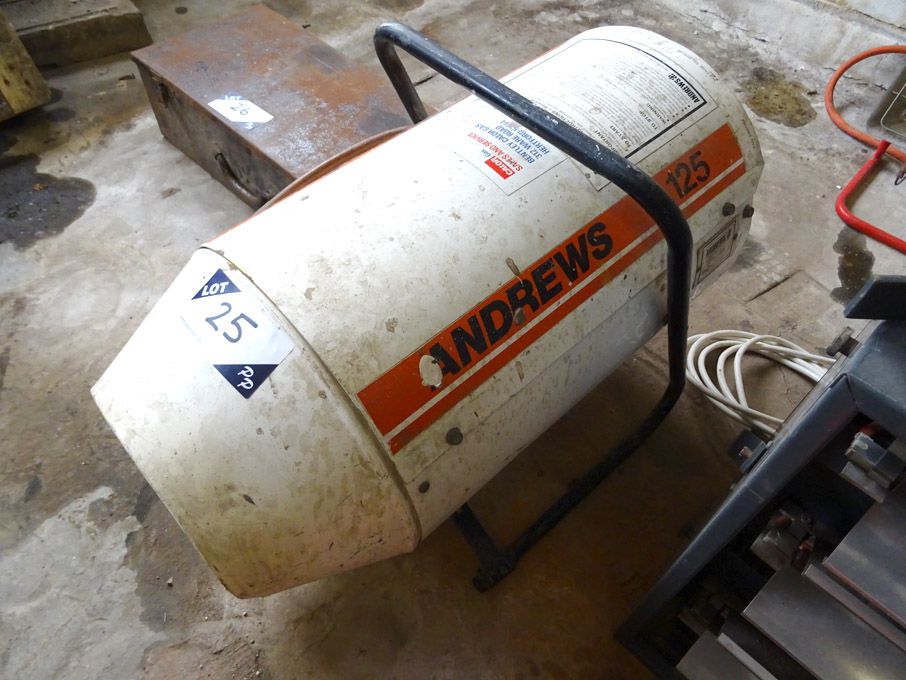 Andrews G125 gas factory space heater, 8.8 - 36.3k...