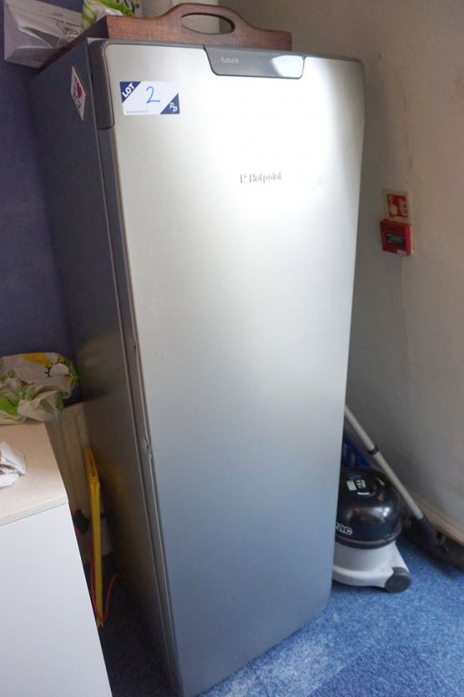 Hotpoint RL175 upright silver fridge