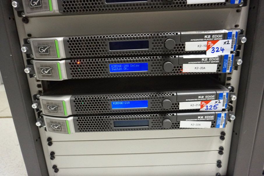 2x Grass Valley K2 edge integrated play out server...