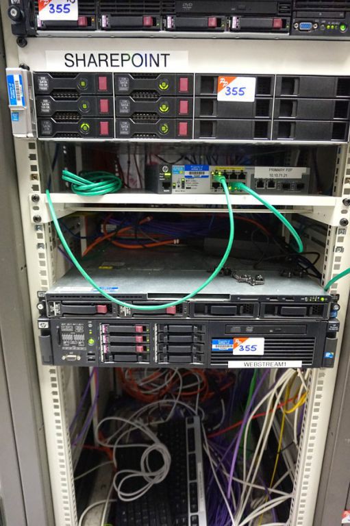 3x HP rack type servers