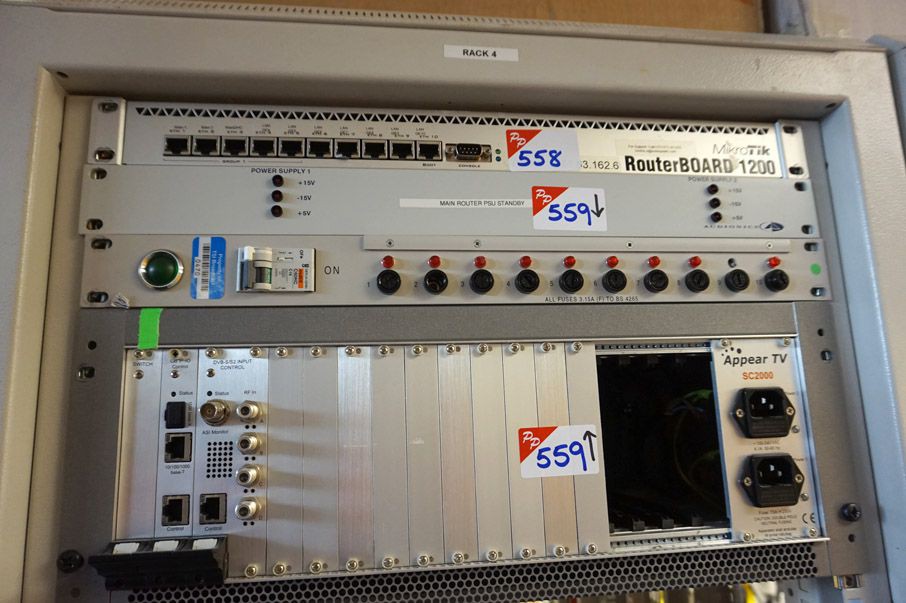 Appear TVSC2000 chassis with plug in cards, Audion...