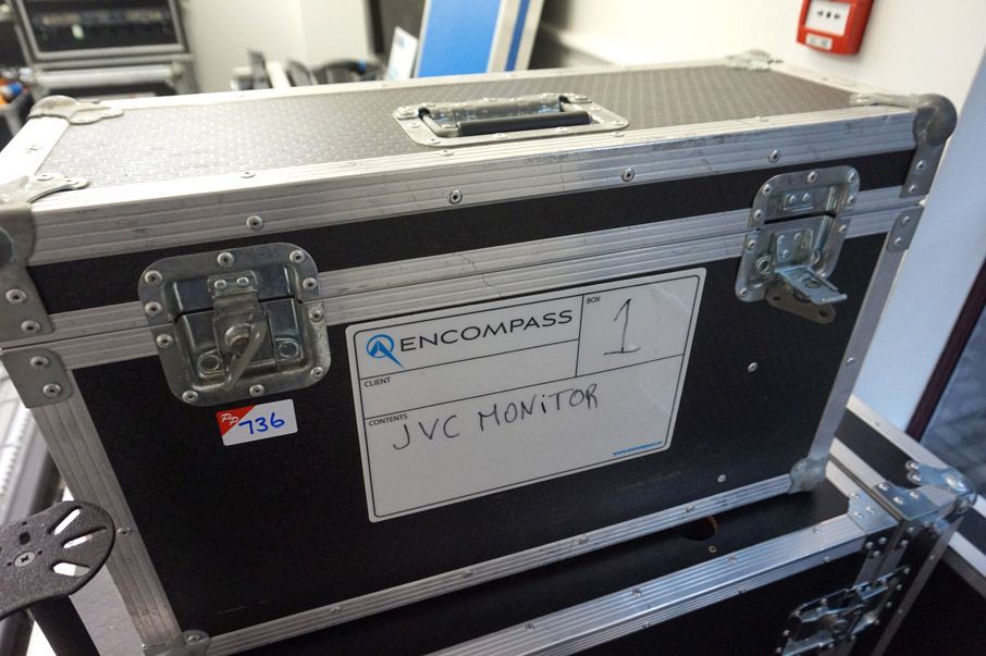 Flight storage case with JVC DT-E21L4 multi format...