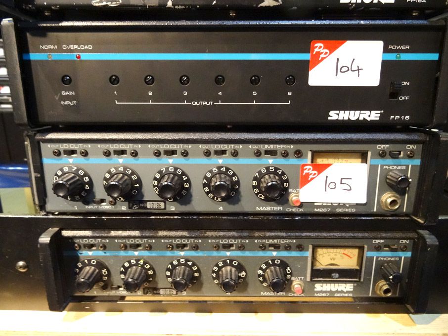 Shure M267 series microphone mixer remote amplifie...