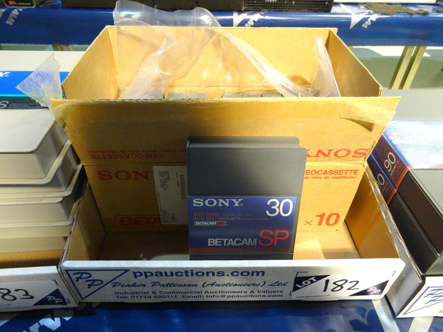 10x Sony BCT-30MA Betacam SP video cassettes (pack...