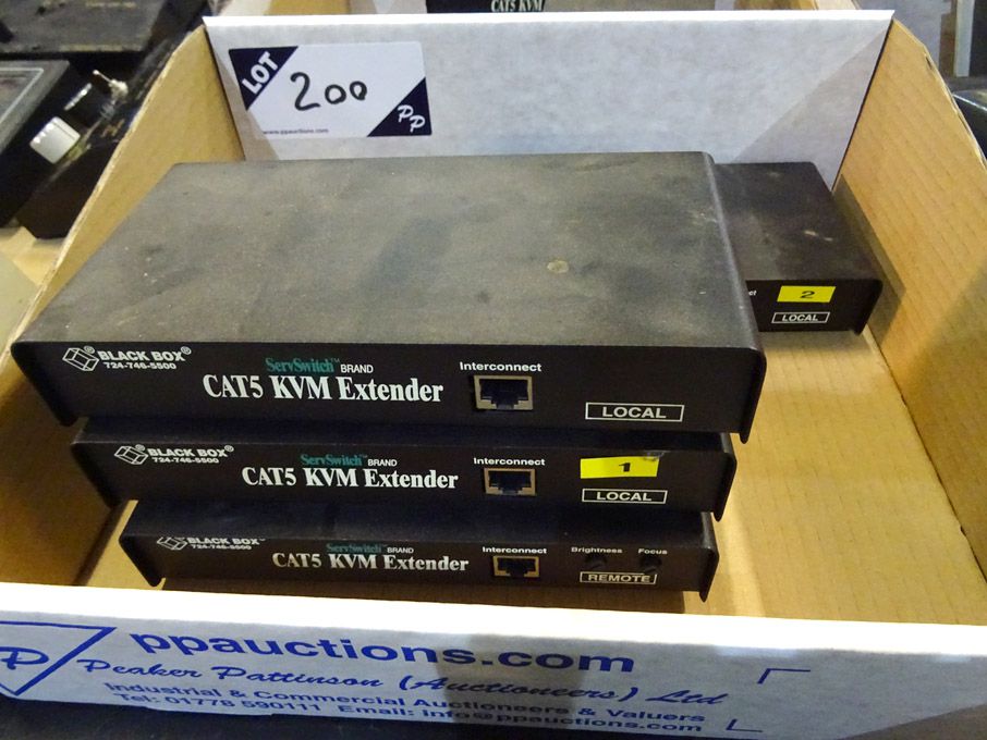 4x Blackbox CAT5 KVM extenders