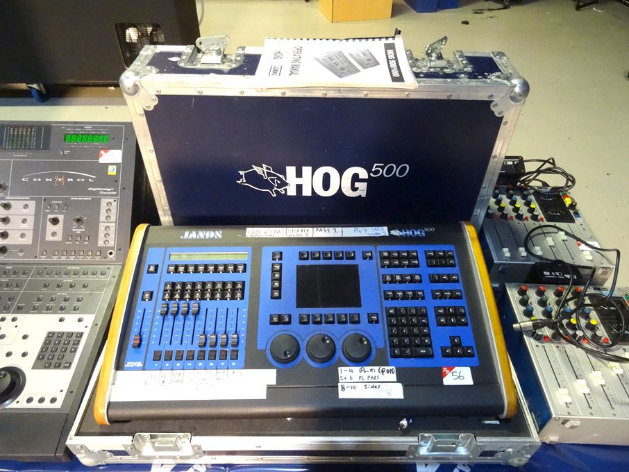 Jands Hog 500 8 channel lighting console in flight...