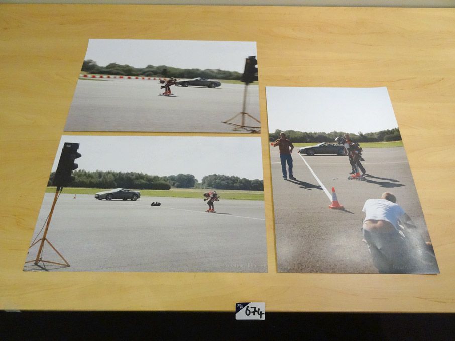 3x 'Top Gear behind the scenes' A3 colour prints