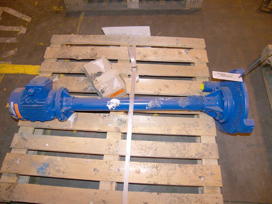 MR Engineering 20082 vertical sump pump on pallet