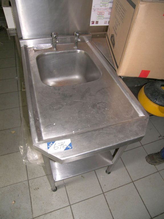 1000x600mm s/s single bowl sink