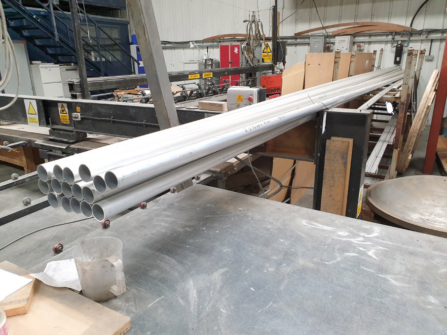 16x aluminium tubes, 2" x 14swg x 8.5m approx - Lo...