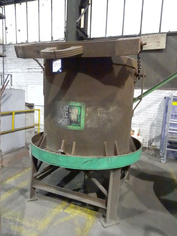 Furnace scrap charging bucket with crane lift bale...