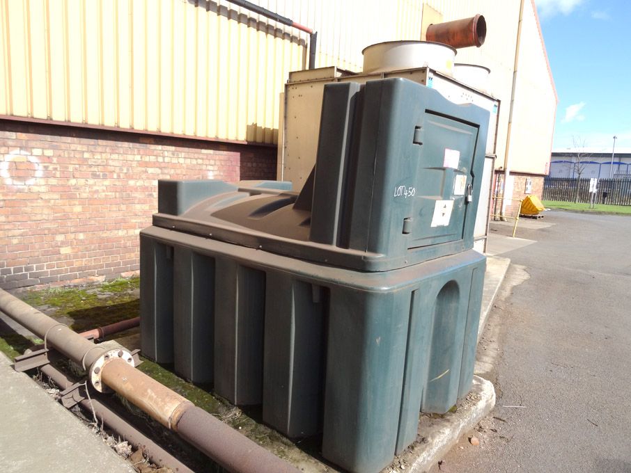 Atlas Tanks 2500ltr capacity bunded oil storage ta...