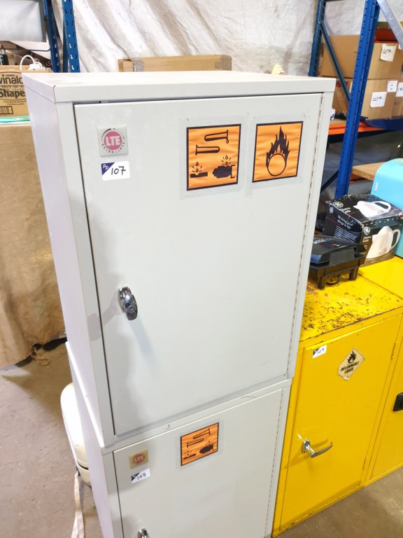 LTE Scientific grey metal flammable cabinet, 560x8...