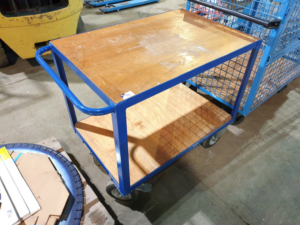 Mobile 2 tier trolley, 900x600mm - Lot Located at:...