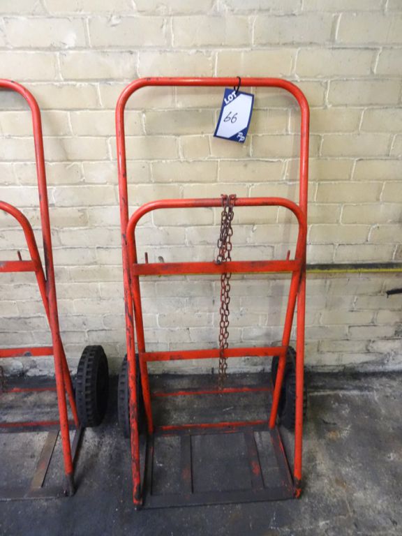 Twin bottle welding trolley / barrow - Lot Located...