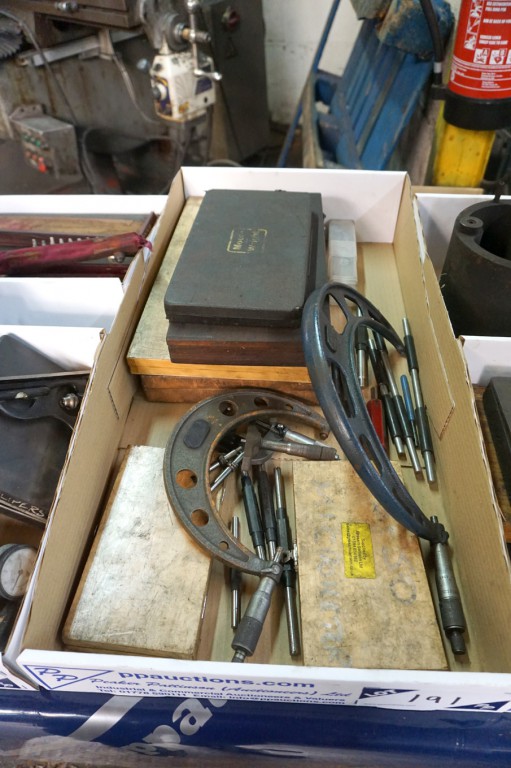 Qty various Mahr, Moore & Wright etc micrometers t...
