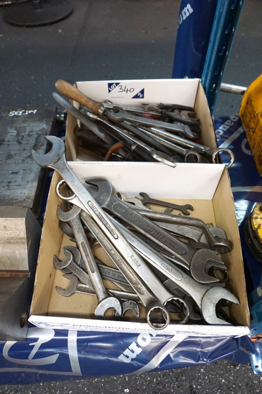Qty various size files, spanners etc
