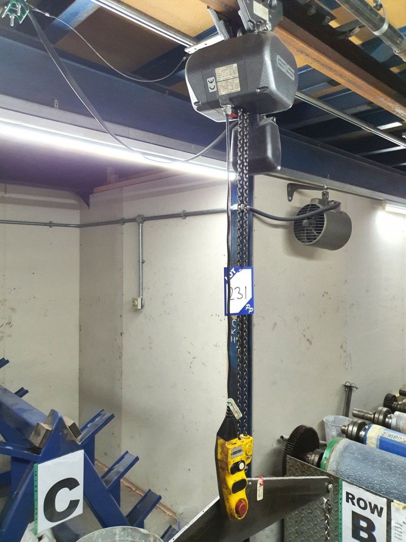 GIS EME 26/2NF/4NA 500kg electric chain hoist, pen...