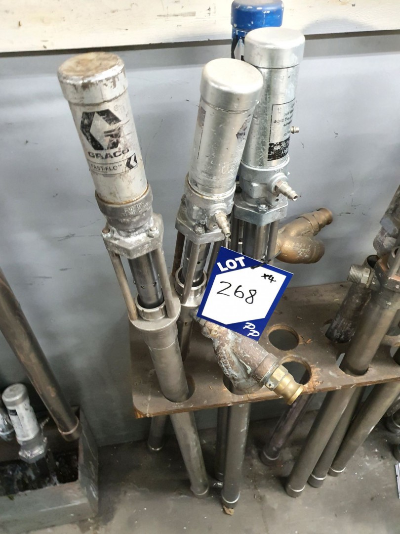 4x Graco Fast-Flo barrel pumps