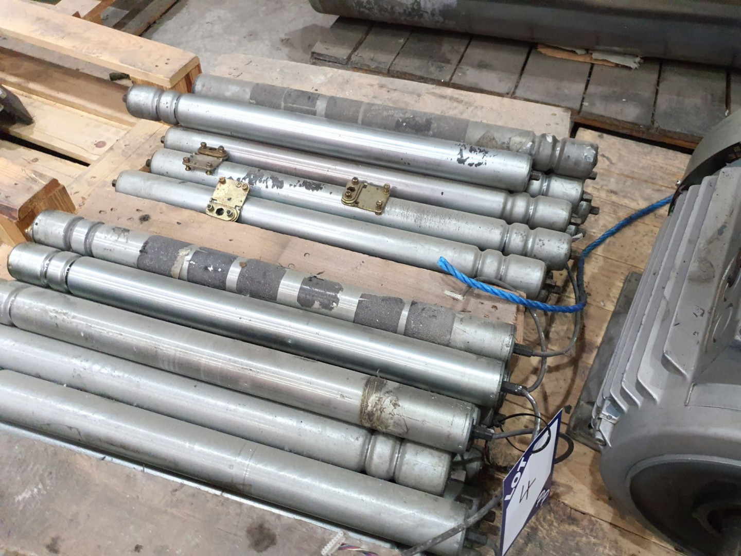 30x stainless steel 600mm long rollers