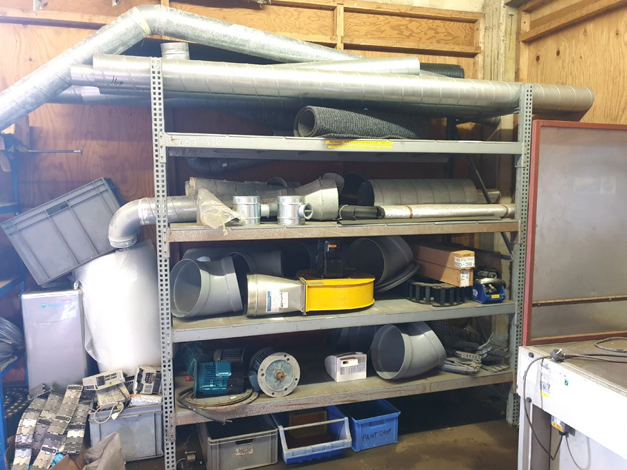 1 bay heavy duty racking with various maintenance...