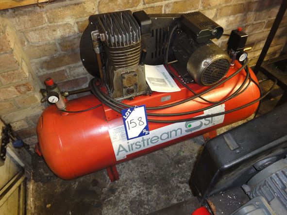 SIP Airstream AS 3HP/150 compressor on horizontal...