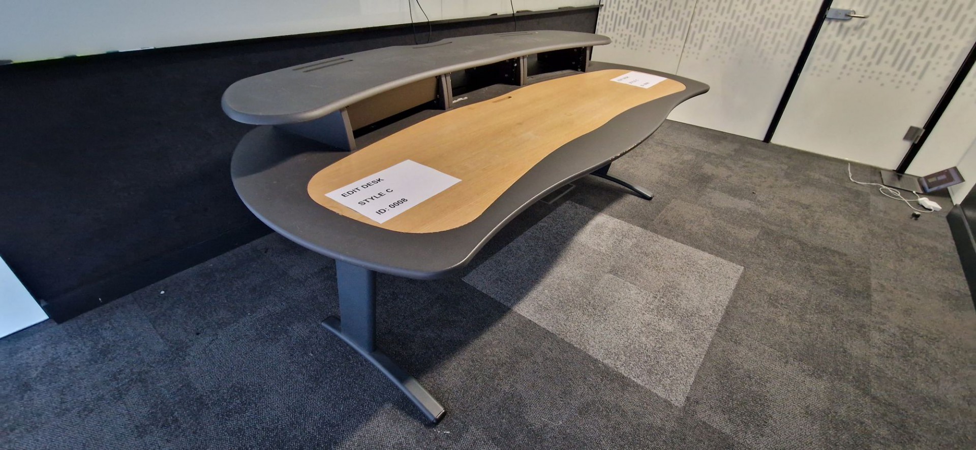 Light oak / grey effect 2 tier compliance studio d...