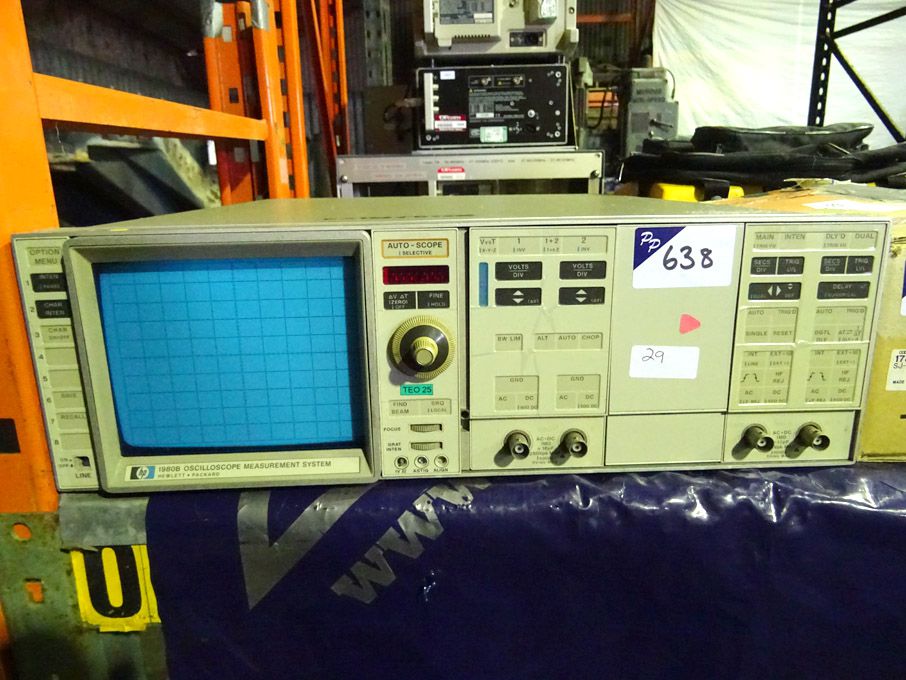 HP 1980B oscilloscope measurement system