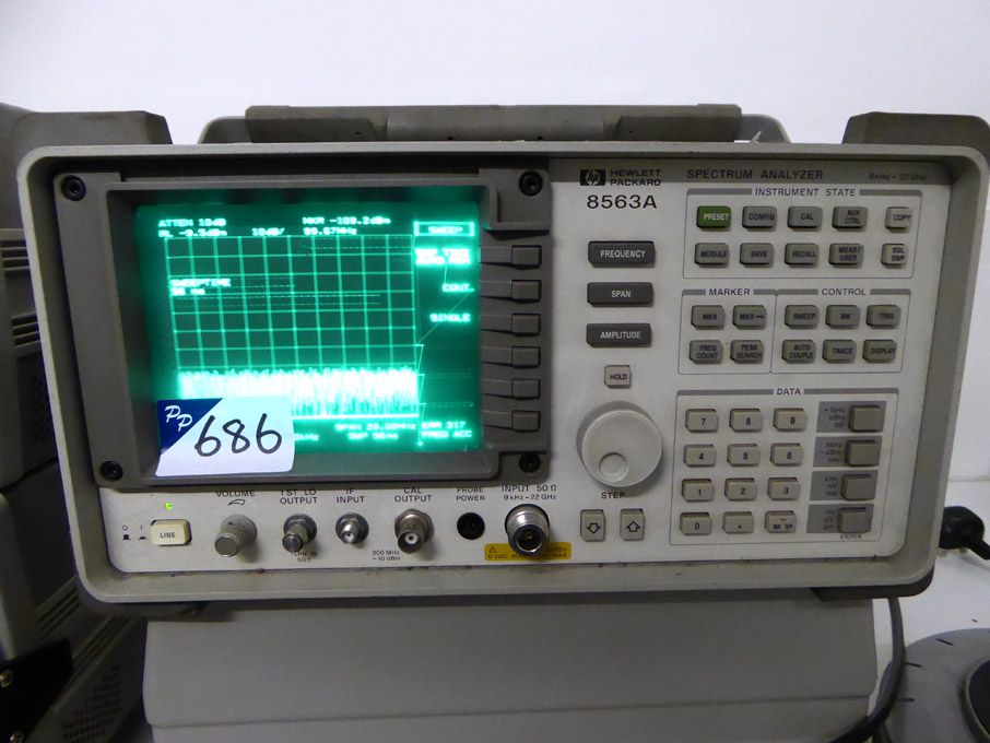 HP 8563A spectrum analyser, 9KHz - 22GHz