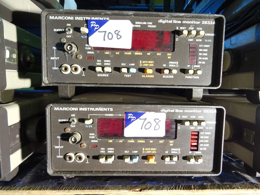 2x Marconi 2833A digital line monitors